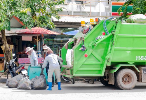 Final checks showing secure load and compliant rubbish removal vehicle